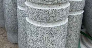 景德镇 芝麻白花岗岩挡车柱、隔离柱多少钱