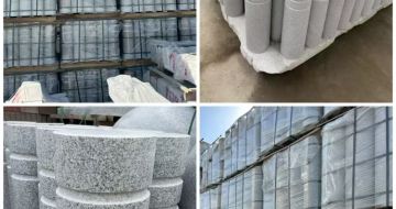 景德镇 芝麻白花岗岩挡车柱、隔离柱多少钱