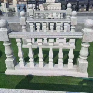 景德镇 别墅石材栏杆特写