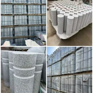 景德镇 芝麻白花岗岩挡车柱、隔离柱多少钱