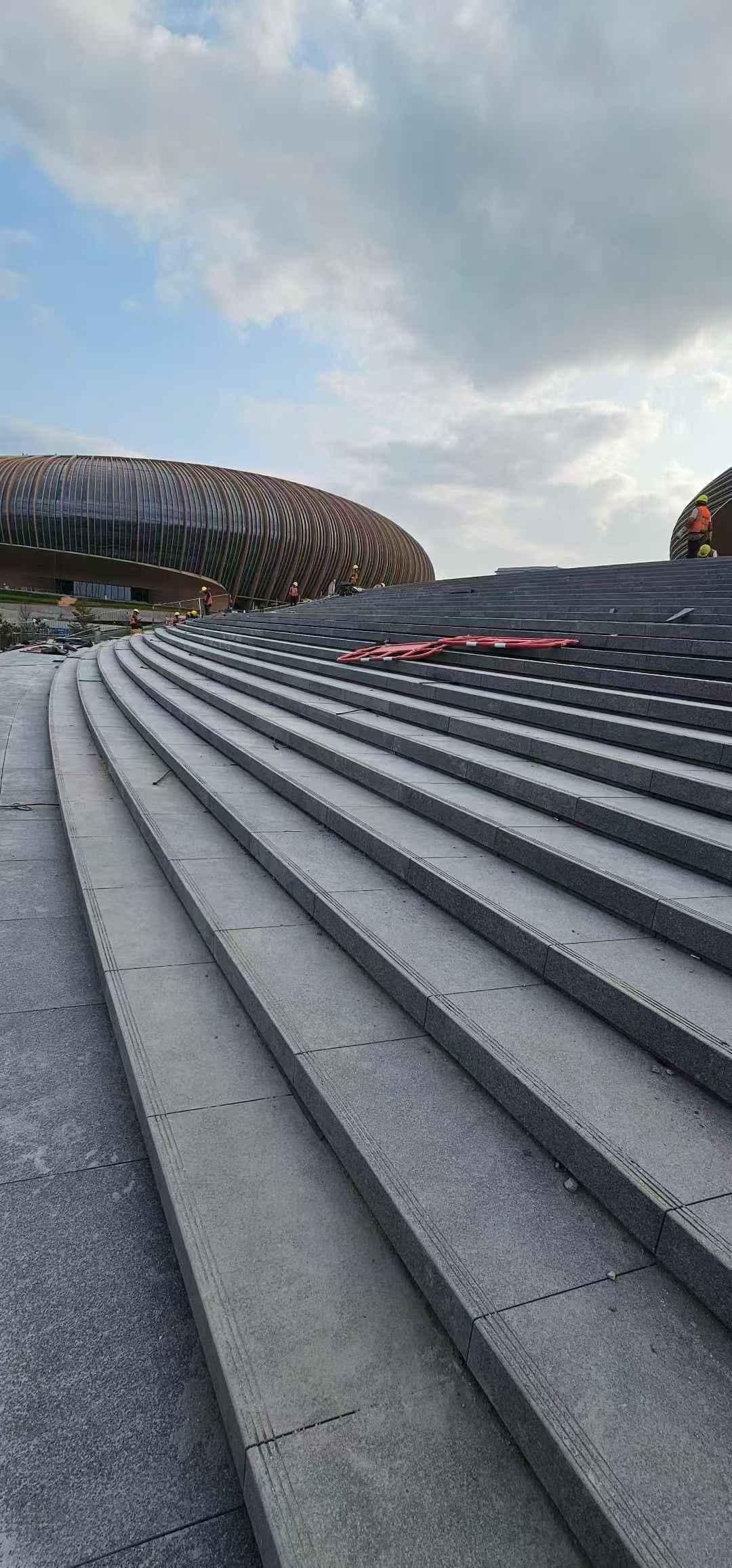 景德镇 弧形整石台阶铺装效果图