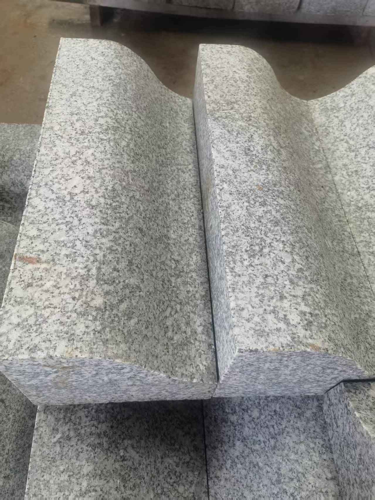 景德镇芙蓉白S型拉丝面路沿石