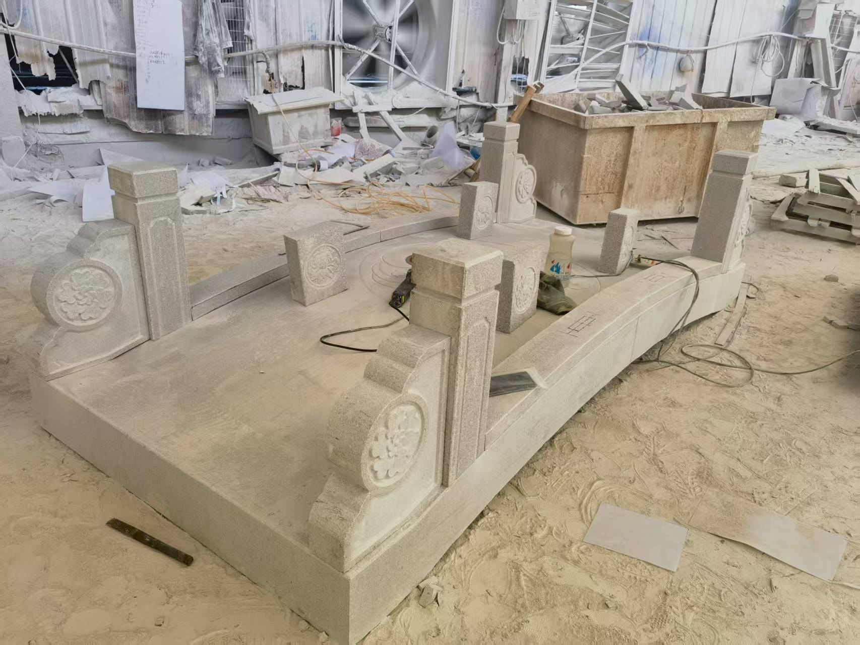 景德镇 芝麻灰火烧面石桥-拼装