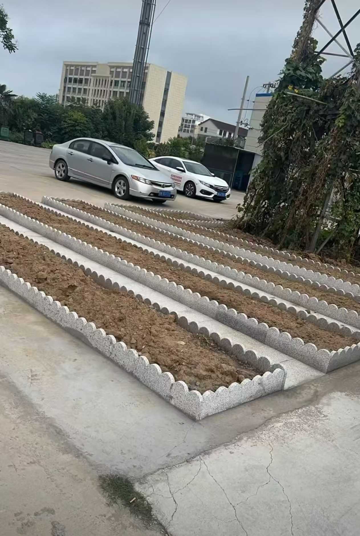 景德镇 花边石、花围石、花园石安装效果